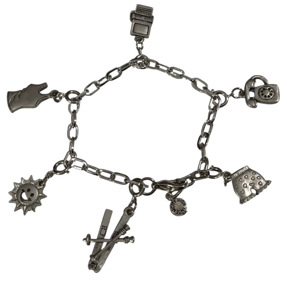 High IntenCity Charm It Bracelet Girls Sliver Tone Tank Skies Sunshine Computer